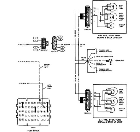 chevy junction rear junction box diagram|2005 Silverado tail light junction pinout.